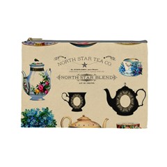 Teacups & Teapots Cosmetic Bag (large) by WensdaiAmbrose