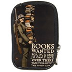 Vintage Books Wanted Compact Camera Leather Case Front