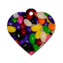 Jelly Beans Dog Tag Heart (One Side)