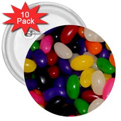 Jelly Beans 3  Buttons (10 Pack)  by pauchesstore