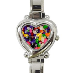 Jelly Beans Heart Italian Charm Watch by pauchesstore