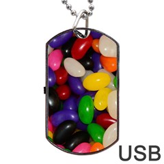 Jelly Beans Dog Tag Usb Flash (one Side) by pauchesstore