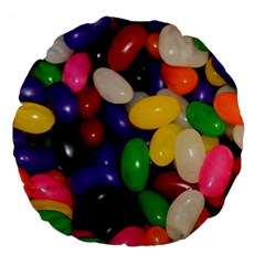 Jelly Beans Large 18  Premium Flano Round Cushions