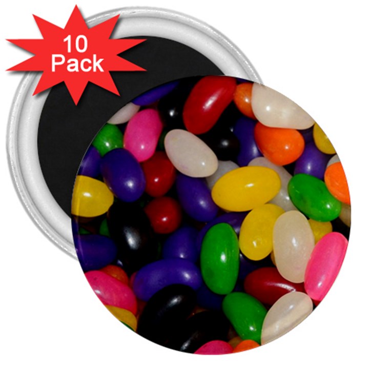 Jelly Beans 3  Magnets (10 pack) 