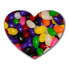 Jelly Beans Heart Mousepads