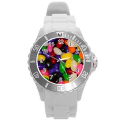 Jelly Beans Round Plastic Sport Watch (l) by pauchesstore