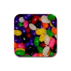 Jelly Beans Rubber Square Coaster (4 Pack)  by pauchesstore