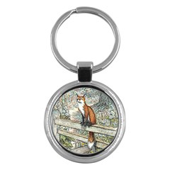 Vixen On The Stile - By Larenard Key Chains (round) 