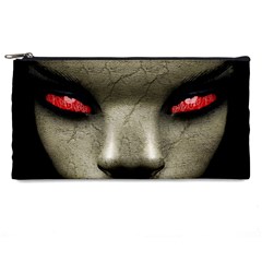 Evil Nun Close Up Portrait Illustration Pencil Cases by dflcprintsclothing