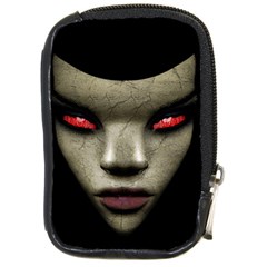 Evil Nun Close Up Portrait Illustration Compact Camera Leather Case