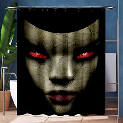 Evil Nun Close Up Portrait Illustration Shower Curtain 60  X 72  (medium)  by dflcprintsclothing