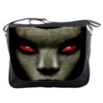 Evil Nun Close Up Portrait Illustration Messenger Bag Front