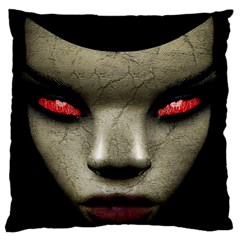 Evil Nun Close Up Portrait Illustration Large Flano Cushion Case (two Sides)