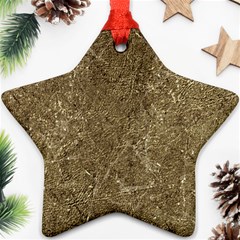 Grunge Abstract Textured Print Ornament (star)