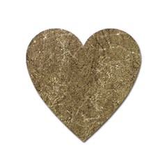 Grunge Abstract Textured Print Heart Magnet