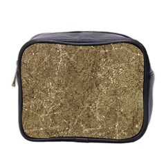 Grunge Abstract Textured Print Mini Toiletries Bag (two Sides)