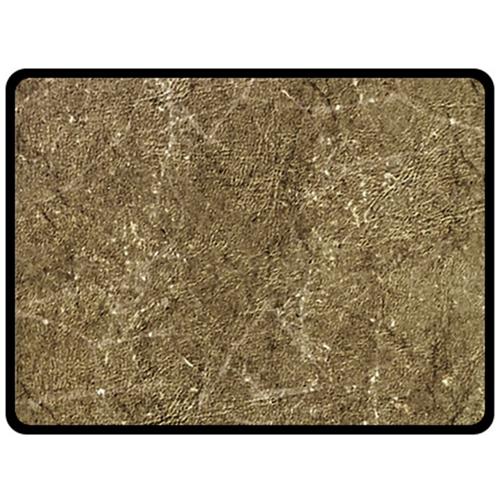 Grunge Abstract Textured Print Fleece Blanket (Large) 