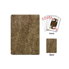 Grunge Abstract Textured Print Playing Cards (mini)