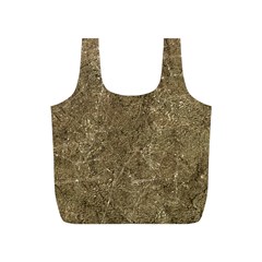 Grunge Abstract Textured Print Full Print Recycle Bag (s)