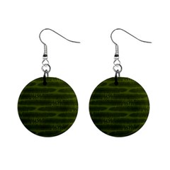 Seaweed Green Mini Button Earrings by WensdaiAmbrose