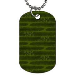 Seaweed Green Dog Tag (one Side) by WensdaiAmbrose