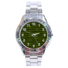 Seaweed Green Stainless Steel Analogue Watch by WensdaiAmbrose