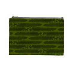 Seaweed Green Cosmetic Bag (large) by WensdaiAmbrose