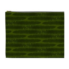 Seaweed Green Cosmetic Bag (xl) by WensdaiAmbrose