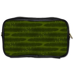 Seaweed Green Toiletries Bag (one Side) by WensdaiAmbrose