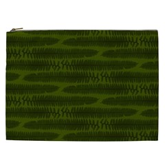 Seaweed Green Cosmetic Bag (xxl) by WensdaiAmbrose