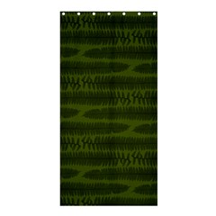 Seaweed Green Shower Curtain 36  X 72  (stall)  by WensdaiAmbrose