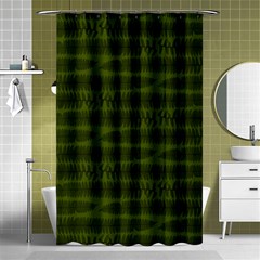 Seaweed Green Shower Curtain 48  X 72  (small)  by WensdaiAmbrose