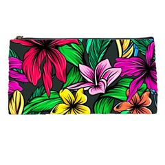 Neon Hibiscus Pencil Cases