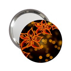 Flowers Background Bokeh Leaf 2 25  Handbag Mirrors by Mariart