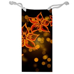 Flowers Background Bokeh Leaf Jewelry Bag by Mariart