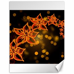 Flowers Background Bokeh Leaf Canvas 12  X 16  by Mariart