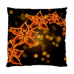 Flowers Background Bokeh Leaf Standard Cushion Case (two Sides) by Mariart