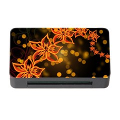 Flowers Background Bokeh Leaf Memory Card Reader With Cf by Mariart