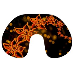 Flowers Background Bokeh Leaf Travel Neck Pillows by Mariart