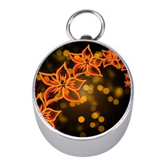 Flowers Background Bokeh Leaf Mini Silver Compasses by Mariart