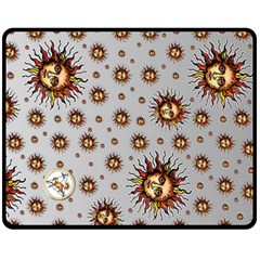 Brother Sun - By Larenard Double Sided Fleece Blanket (medium)  by LaRenard