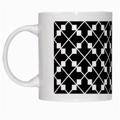 Black And White Fantasy White Mugs by retrotoomoderndesigns