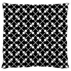 Black And White Fantasy Large Cushion Case (one Side) by retrotoomoderndesigns