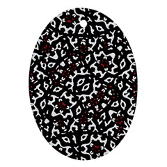 Bold Boho Ethnic Print Ornament (oval) by dflcprintsclothing