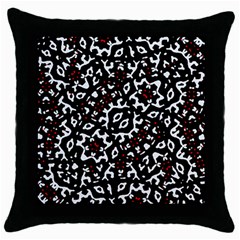 Bold Boho Ethnic Print Throw Pillow Case (black)