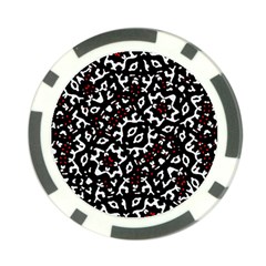 Bold Boho Ethnic Print Poker Chip Card Guard by dflcprintsclothing