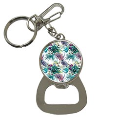 Tropical flowers pattern Bottle Opener Key Chains