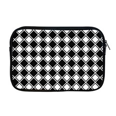 Black And White Diamonds Apple Macbook Pro 17  Zipper Case by retrotoomoderndesigns