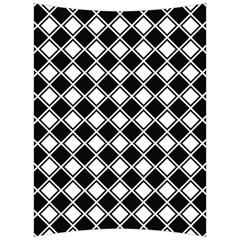 Black And White Diamonds Back Support Cushion by retrotoomoderndesigns