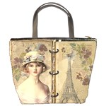 Vintage Design - Paris Bucket Bag Back